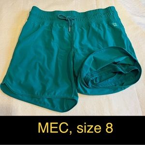 MEC running shorts size 8